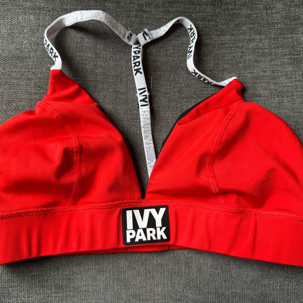 IVY PARK Vibrant Red Bralette